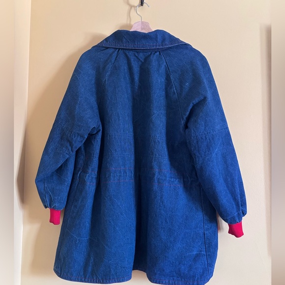90s Vintage Denim/Fleece Jacket - Picture 2 of 6